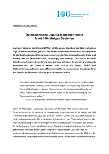 Vorschau Bild von Pressetext