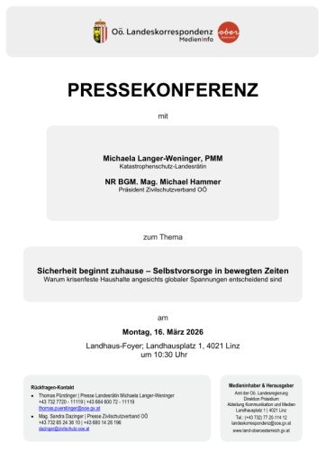 Vorschau Bild von Unterlage zur Pressekonferenz