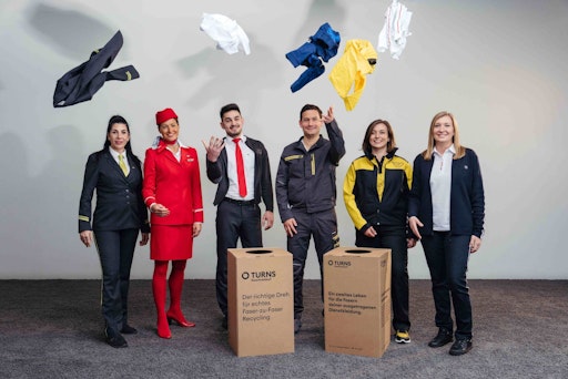  Die Pioniere des Uniform Recyclings: Austrian Airlines, CAT, ÖBB,
Österreichische Post, Salesianer und Wiener Linien