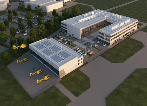 Vorschau Bild von Der neue ADAC Luftrettung Campus in Oberpfaffenhofen bei München:
Einer von zwei Veranstaltungsorten der AirMed 2026. // Weiterer Text
über ots und www.presseportal.de/nr/122834 / Die Verwendung dieses
Bildes für redaktionelle Zwecke ist unter Beachtung aller
mitgeteilten Nutzungsbedingungen zulässig und dann auch honorarfrei.
Veröffentlichung ausschließlich mit Bildrechte-Hinweis.
