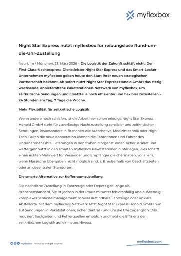 Vorschau Bild von Pressemitteilung als pdf