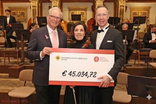 World Doctors Orchestra spendet 45.000 Euro an die Österreichische Krebshilfe