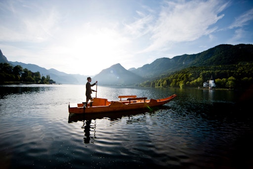 Plätte am Grundlsee Abdruck honorarfrei in Zusammenhang mit
redaktioneller Berichterstattung