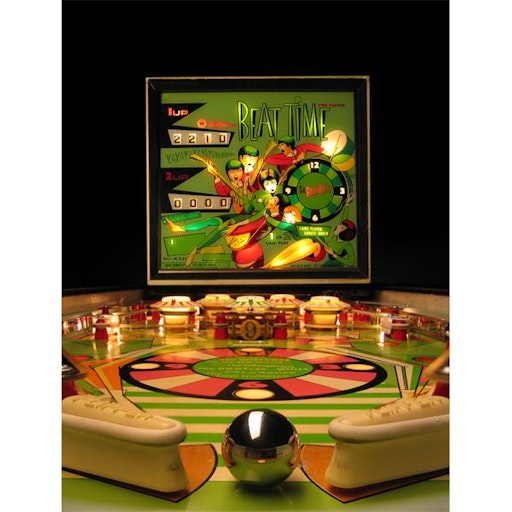 Vorschau Bild von Silverball am Playfield des Beat Time Flippers