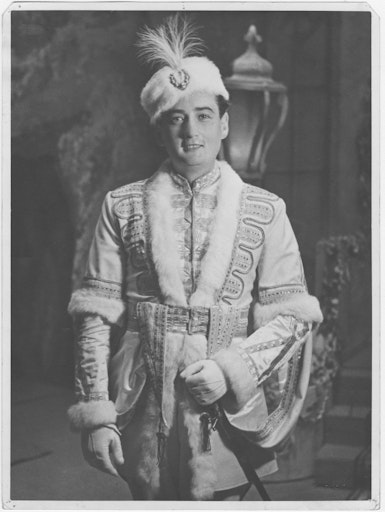 Erich Fischhof als Pietro in der Operette Boccaccio von Franz
Suppé