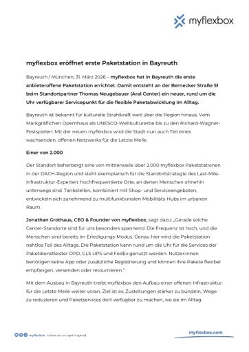 Vorschau Bild von Pressemitteilung als pdf