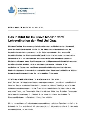 Vorschau Bild von Ausführliche Medieninformation im PDF-Format.