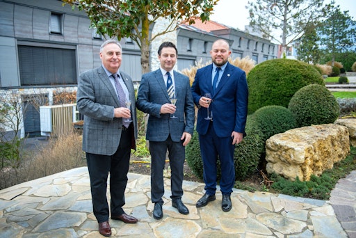 Prof. Dr. Jevhen Truschljakow, Rektor der Admiral Makarov
National University of Shipbuilding, Prof. Dr. Michael Wolgin,
Danube Private University, Prof. Dr. Oleksandr Tur, Admiral Makarov
National University of Shipbuilding