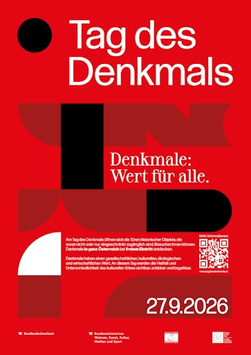 Tag des Denkmals 2026 unter dem Motto „Denkmale: Wert für alle."