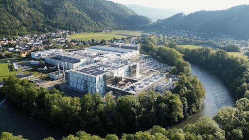 Luftaufnahme des neuen AT&S-Werks am Standort Hinterberg