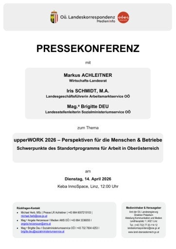 Vorschau Bild von Unterlage zur Pressekonferenz