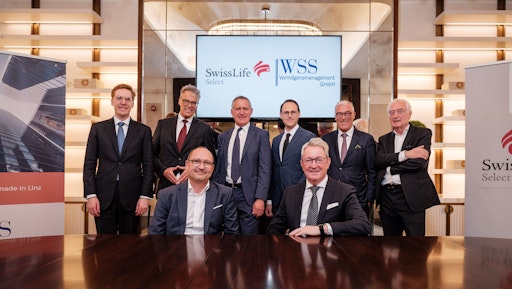 Vorschau Bild von v.l.n.r (stehend) Vital Schwander (Geschäftsführer Swiss Life
Select CEE Holding GmbH), Manfred Pammer (Geschäftsführer WSP
Beteiligungs GmbH), Herbert Scherrer (Co-Gründer WSS), Dominik
Scherrer (Geschäftsführer WSS), Rolf Aeberli (Geschäftsführer Swiss
Life Select CEE Holding GmbH), Karl Stöbich (Co-Gründer WSS)