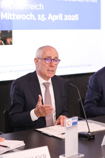 Vorschau Bild von DHK Jahrespressekonferenz 2026 am 15.4.26 in Wien "Stärkung des
Binnenmarktes für ein starkes Europa: Was Deutschland und Österreich
jetzt tun müssen."