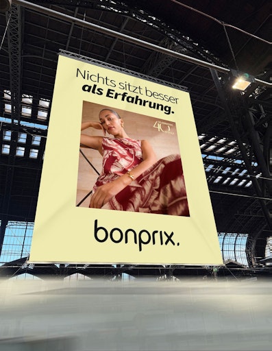 bonprix Pressebild Geburtstagskampagne 2026 "Celebrating 40 in
style" Mockup // Weiterer Text über ots und
www.presseportal.de/nr/59646 / Die Verwendung dieses Bildes für
redaktionelle Zwecke ist unter Beachtung aller mitgeteilten
Nutzungsbedingungen zulässig und dann auch honorarfrei.
Veröffentlichung ausschließlich mit Bildrechte-Hinweis.