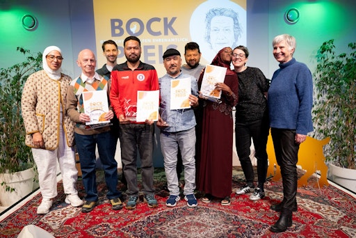  Abschlussbild der feierlichen Bock Preis Verleihung 2026 in der
Wiener Brunnenpassage