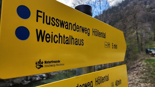 Die Beschilderung ist fertig