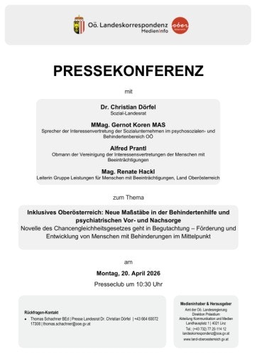 Vorschau Bild von Unterlage zur Pressekonferenz