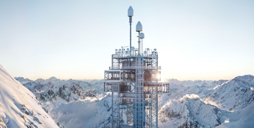  Visualisation des TITLIS Tower und Bergwelt, Zentralschweiz