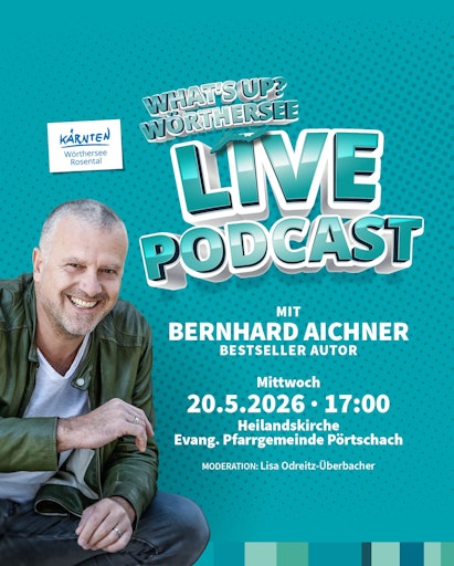  Im nächsten Live-Podcast ist Bestseller-Autor Bernhard Aichner zu
Gast.