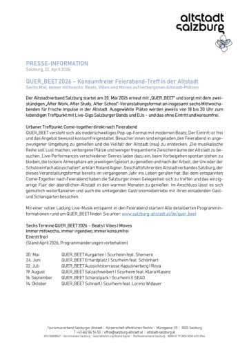  Presseinfo Altstadtverband Salzburg