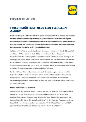 Vorschau Bild von Presseaussendung PDF