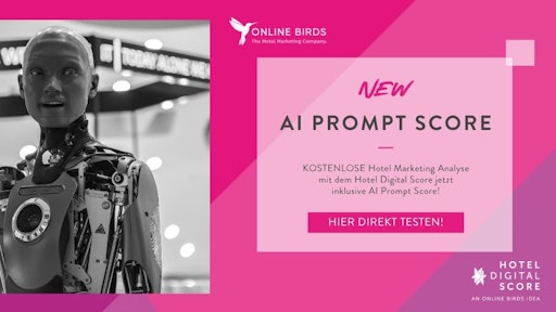  Infos zu Online Birds AI Prompt Score im Hotel Digital Score. Mit
KI erstellt