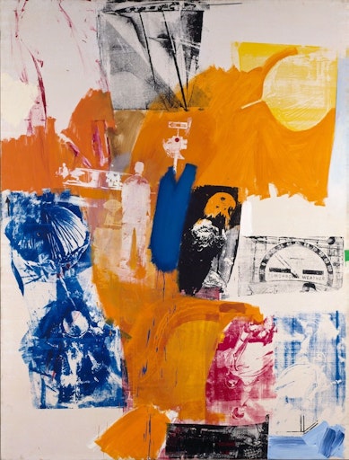  Öl und Siebdruck auf Leinwand Museum Ludwig, Köln © Robert
Rauschenberg Foundation / Bildrecht, Vienna / Wien 2026, Foto: ©
Historisches Archiv Köln mit Rheinischem Bildarchiv, Tobias Kreusler