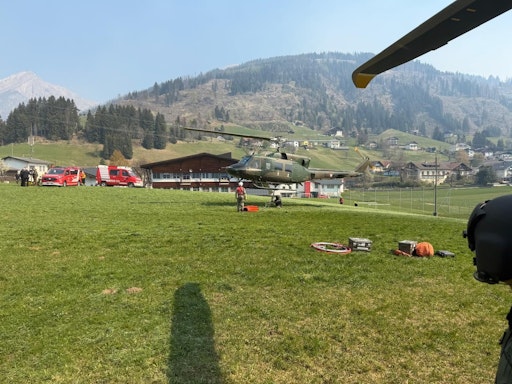  Assistenzeinsatz des Bundesheeres in Kärnten – Unterstützung bei
Waldbrand im Lesachtal