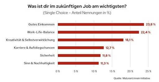 Was ist dir im zukünftigen Job am wichtigsten?