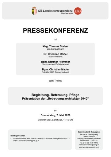 Vorschau Bild von Unterlage zur Pressekonferenz