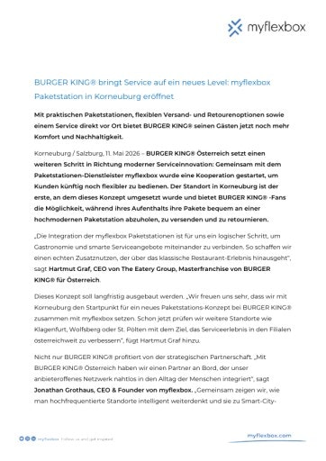 Vorschau Bild von Pressemitteilung als pdf