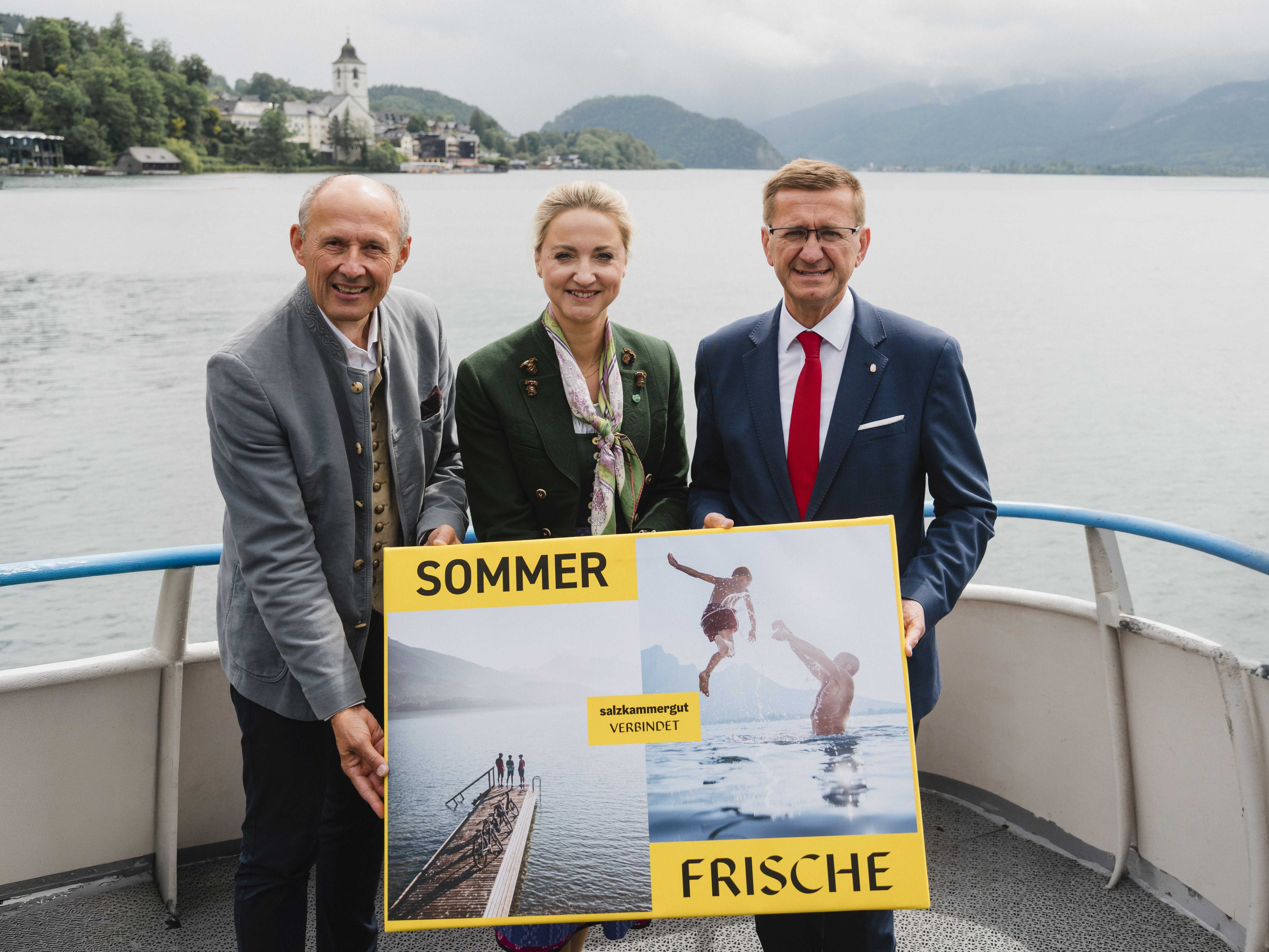 Pressekonferenz Achleitner/Bauernbergerl/Kroismayr-Baier: Salzkammergut ...