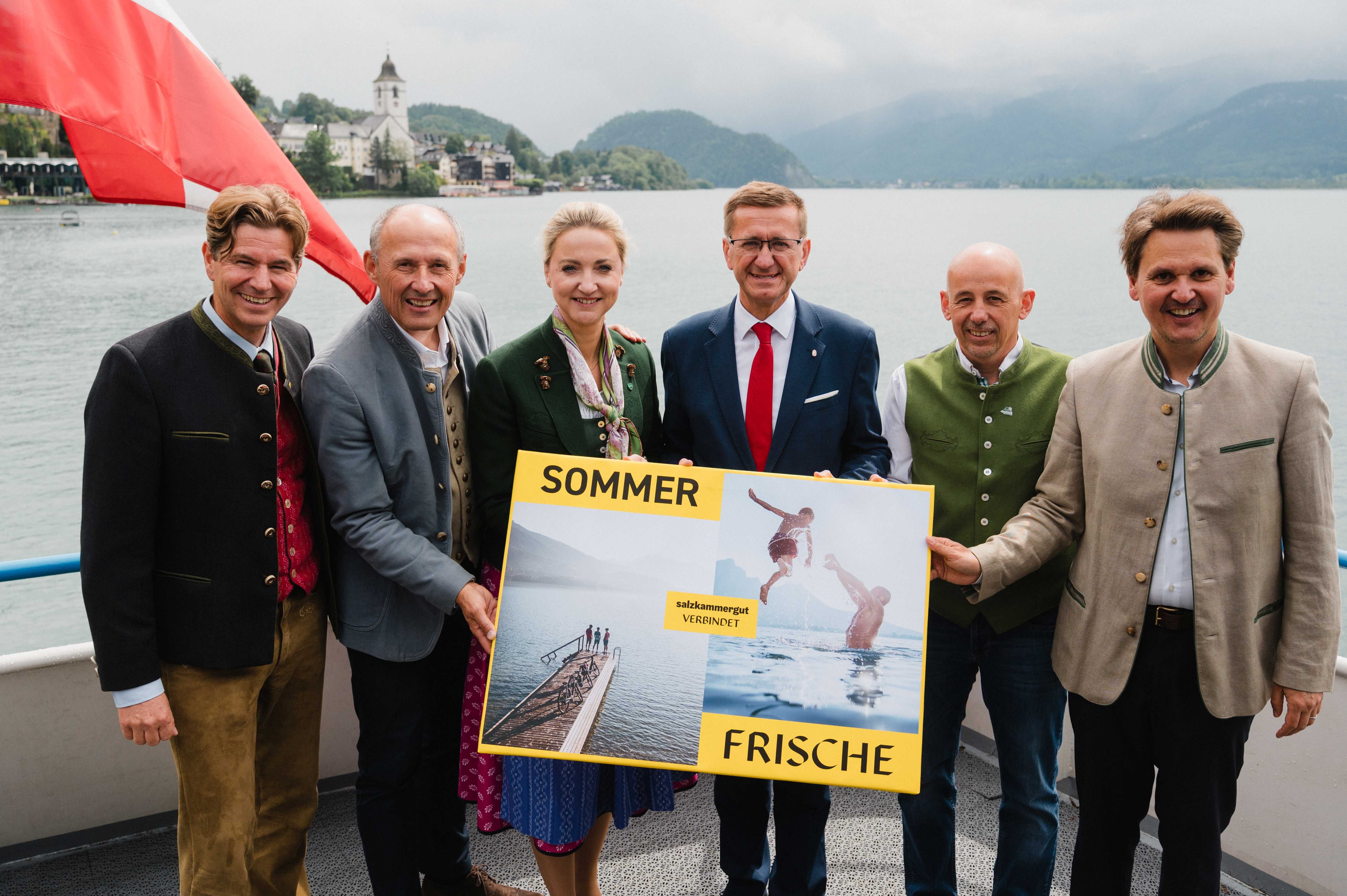 Pressekonferenz Achleitner/Bauernbergerl/Kroismayr-Baier: Salzkammergut ...