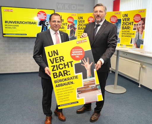 Präsident Mst. Andreas Wirth und Direktor Dr. Harald Schermann
