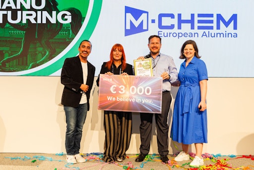 Vorschau Bild von v.l.n.r. James Langer (Moderation), Birgit Polster (Erste Bank),
Bernhard Müller (M-Chem), Dominica Schmid-Schmidsfelden (aws)