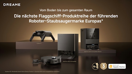 Dreame X60 Series // Weiterer Text über ots und
www.presseportal.de/nr/173033 / Die Verwendung dieses Bildes für
redaktionelle Zwecke ist unter Beachtung aller mitgeteilten
Nutzungsbedingungen zulässig und dann auch honorarfrei.
Veröffentlichung ausschließlich mit Bildrechte-Hinweis.