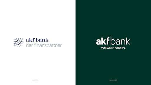 Vorschau Bild von Marken-Relaunch der akf-Bank - links das alte Logo, rechts das
neue // Weiterer Text über ots und www.presseportal.de/nr/52621 /
Die Verwendung dieses Bildes für redaktionelle Zwecke ist unter
Beachtung aller mitgeteilten Nutzungsbedingungen zulässig und dann
auch honorarfrei. Veröffentlichung ausschließlich mit
Bildrechte-Hinweis.