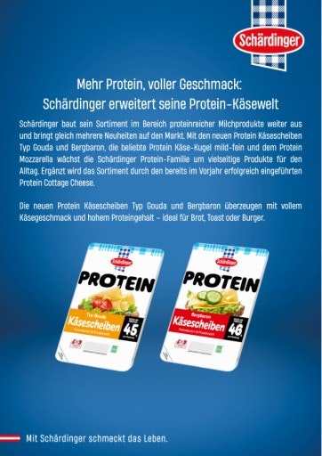 Vorschau Bild von Presseaussendung Proteinkäse