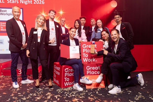 Die Allianz Österreich zählt, wie schon im Vorjahr, auch im Jahr
2026 offiziell zu den Best Workplaces™ Austria.
