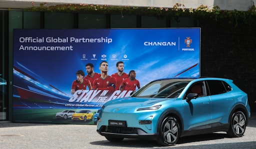 Vorschau Bild von The Deepal S05 on display at the official announcement of
Changan's global partnership with the Portuguese Football Federation
(FPF) in Lisbon. // Weiterer Text über ots und
www.presseportal.de/nr/181630 / Die Verwendung dieses Bildes für
redaktionelle Zwecke ist unter Beachtung aller mitgeteilten
Nutzungsbedingungen zulässig und dann auch honorarfrei.
Veröffentlichung ausschließlich mit Bildrechte-Hinweis.