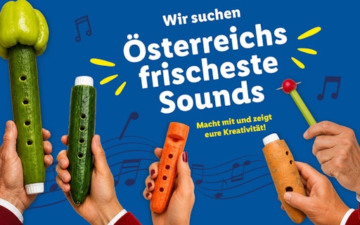 Lidl Österreich und das „Café am Rande der Freundlichkeit“
starten eine außergewöhnliche Challenge für Österreichs
Musikkapellen. (Abdruck für Pressezwecke honorarfrei, Fotocredit:
Lidl Österreich)