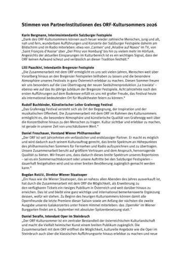 Kultursommer Stimmen 2026