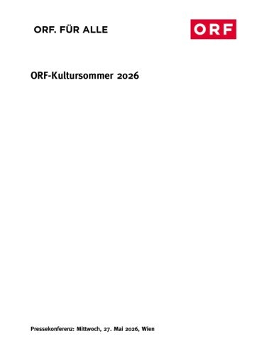 Vorschau Bild von Pressemappe Kultursommer 2026