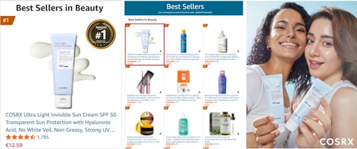 Nr. 1 auf Amazon Deutschland: COSRX Ultra-Light Invisible
Sunscreen SPF50+ PA++++ führt den deutschen Markt an // Weiterer
Text über ots und www.presseportal.de/nr/169350 / Die Verwendung
dieses Bildes für redaktionelle Zwecke ist unter Beachtung aller
mitgeteilten Nutzungsbedingungen zulässig und dann auch honorarfrei.
Veröffentlichung ausschließlich mit Bildrechte-Hinweis.
