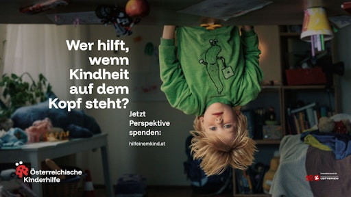 Vorschau Bild von Kampagnensujet der Österreichischen Kinderhilfe