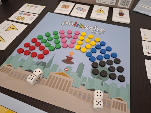 Vorschau Bild von Das österreichsiche Politik-Brettspiel trifft mit einem Mix aus
Taktik, Verhandlungsgeschick und Polit-Satire den Nerv der Zeit.