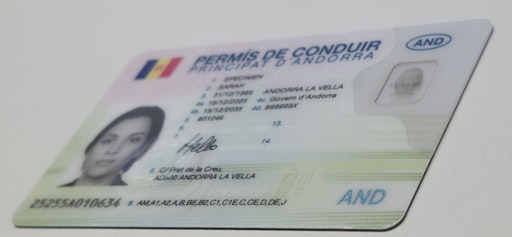 Andorra Drivers License 1