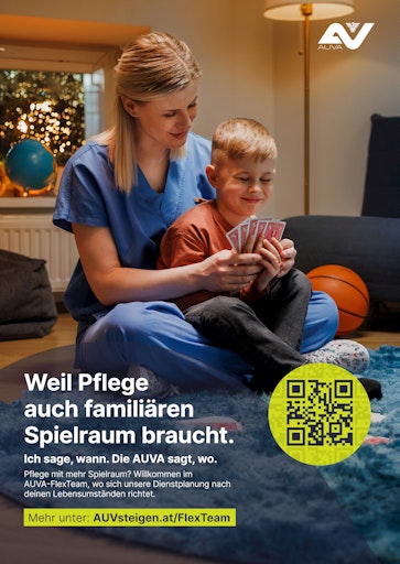 Vorschau Bild von Antwort auf den Pflegemangel: AUVA macht den Beruf mit neuem
„FlexTeam“ zukunftsfit