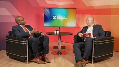 Olaf Clemens (right), CEO of SN Maschinenbau, discusses the role
of cybersecurity and secure data integration in enabling resilient,
connected machinery. Die Verwendung dieses Bildes für redaktionelle
Zwecke ist unter Beachtung aller mitgeteilten Nutzungsbedingungen
zulässig und dann auch honorarfrei. Veröffentlichung ausschließlich
mit Bildrechte-Hinweis.