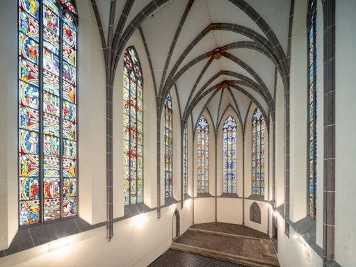 Vorschau Bild von Mittelalterliche Glasfenster im Koster Königsfelden bei Brugg;
Das Kloster ist einer der wichtigsten historischen Erinnerungsorte
der Habsburger